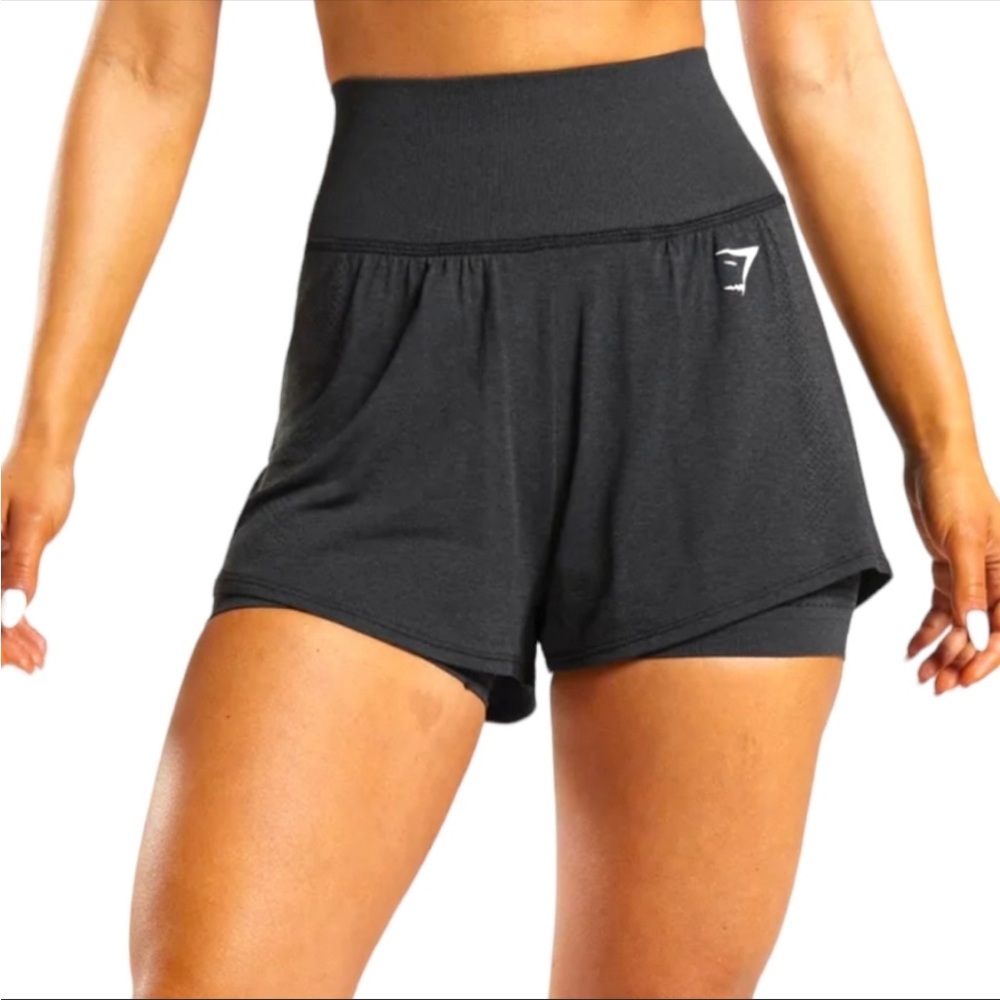 Gym Shark Vital Athletic Shorts Black